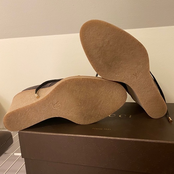 Louis Vuitton Stride Monogram Wedges - Picture 7 of 12